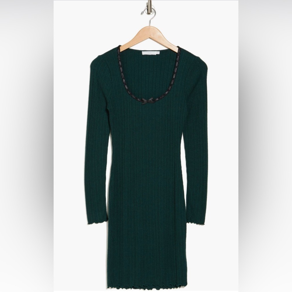 NWT Lush Brand Navy Stretchy Bodycon Dress Women’s size medium - Picture 15 of 15